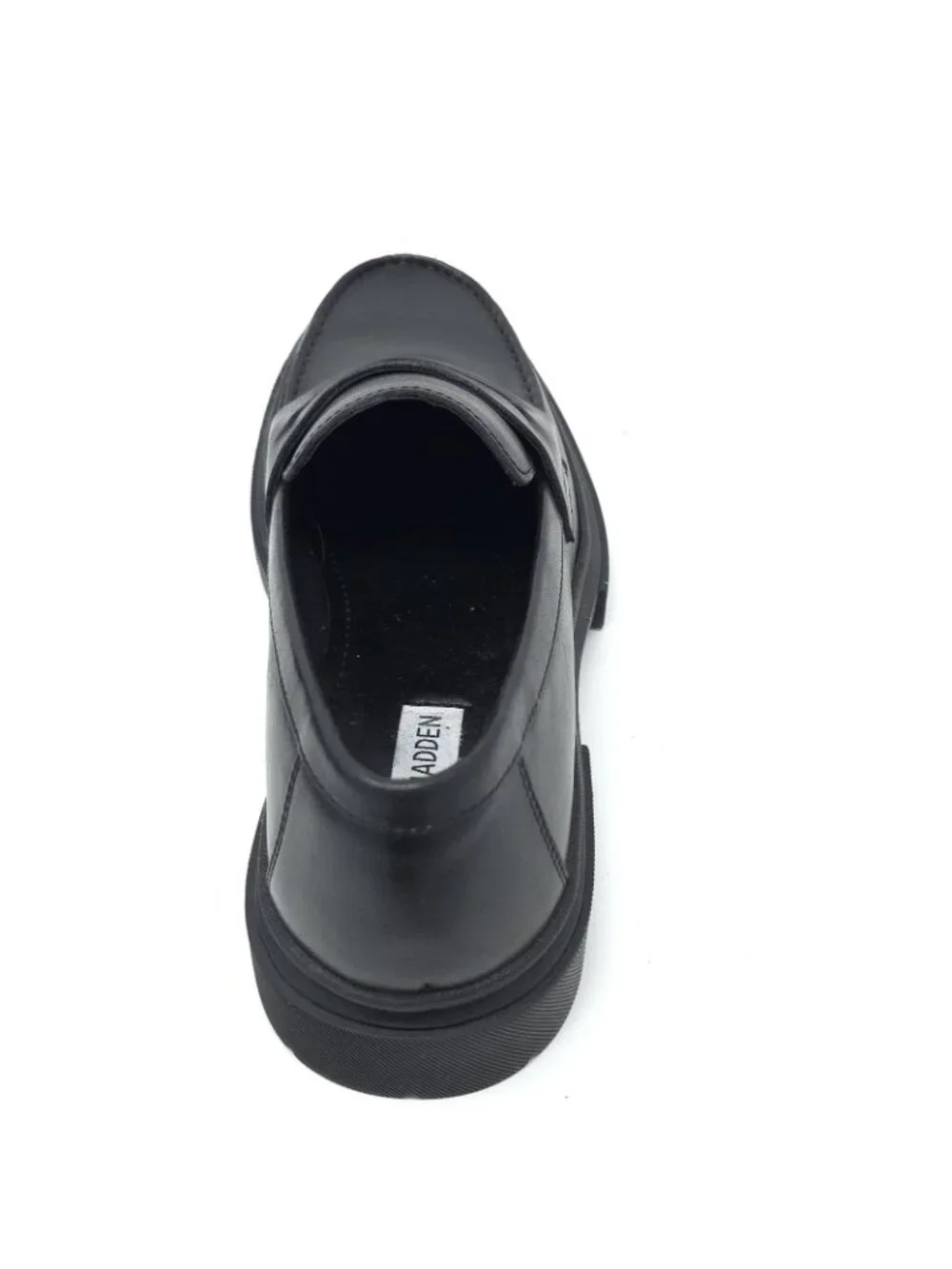 New Steve Madden Akkron Black Leather Loafers Men’s 7.5M